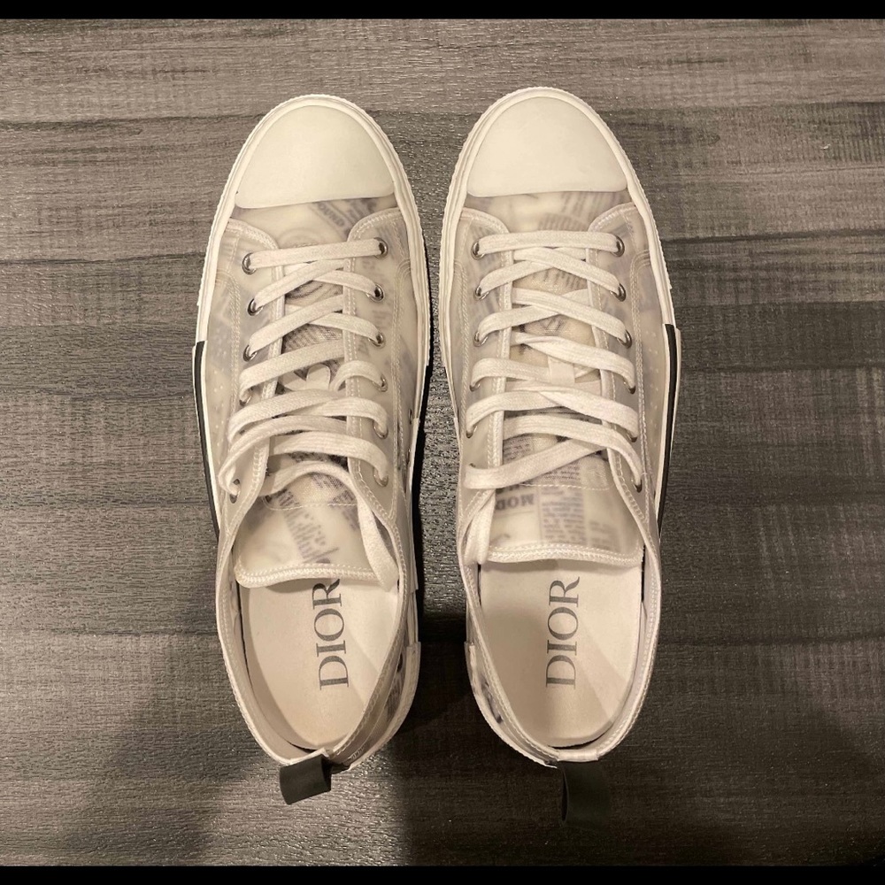 Dior Oblique Newsprint Sneakers - Picture 3 of 6